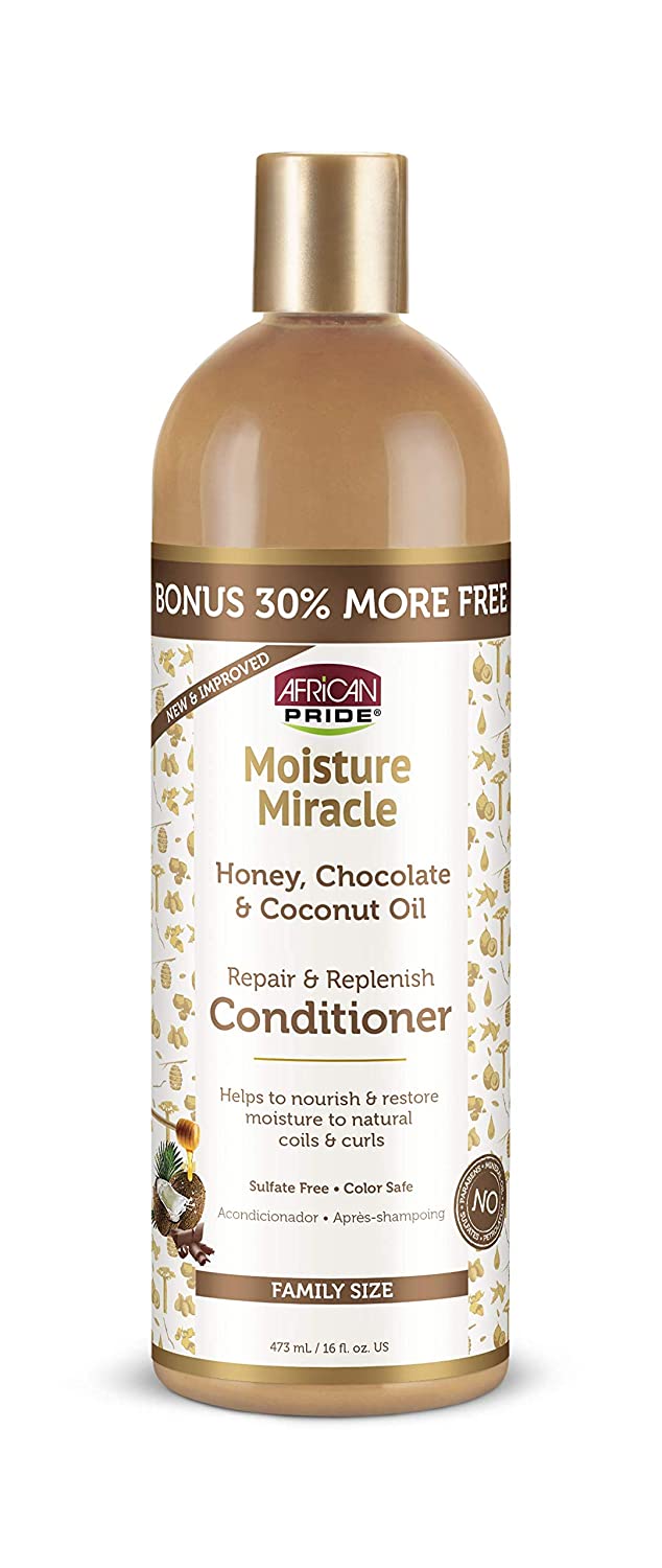 African Pride Moisture Miracle Honey, Chocolate & Coconut Oil Conditioner - 473ml