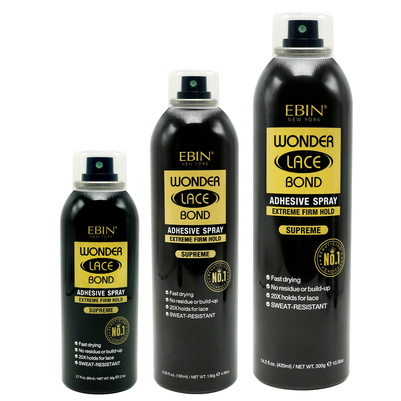 Ebin New York Wonder Lace Bond LACE ADHESIVE EXTRA MEGA HOLD 1.18 fl oz 