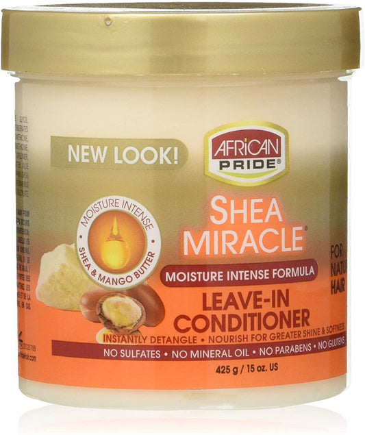African Pride Shea Butter Miracle Leave-In Conditioner 425G/15Oz