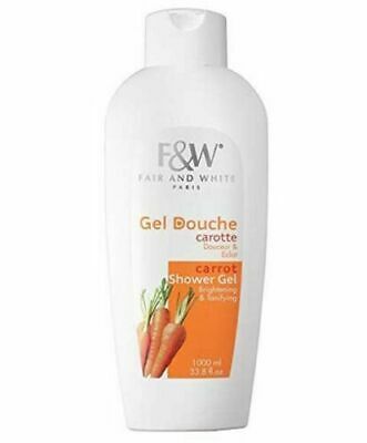 Fair and White Carrot Shower Gel Brightening & Tonifying - 1000 ml