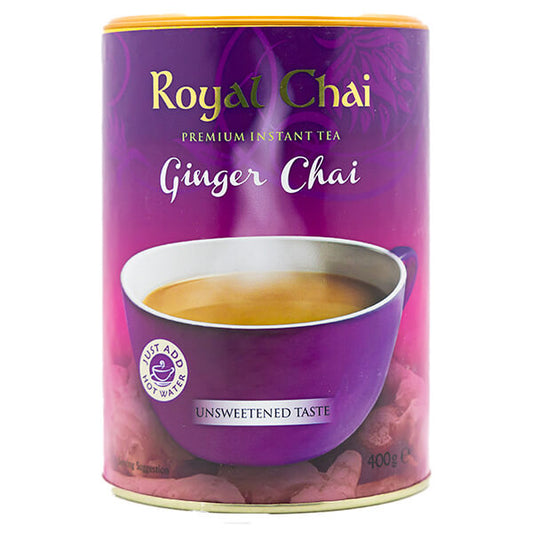 ROYAL CHAI GINGER CHAI UNSWEETENED TUB 400G