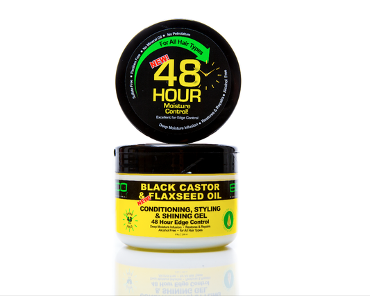 Black Castor And Flaxseed Oil Conditioning,Styling And Shining Gel 8 Oz