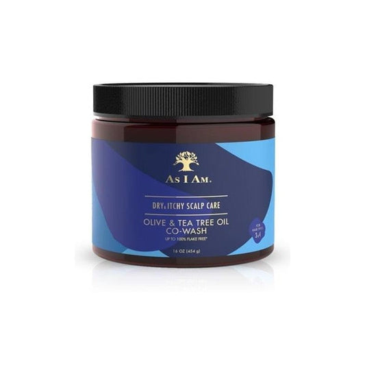 As I Am Dry & Itchy Scalp Care Olive & Tea Tree Oil Co-wash 16oz