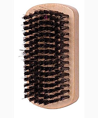Hard Square Palm Brush With Reinforced Boar 7739
