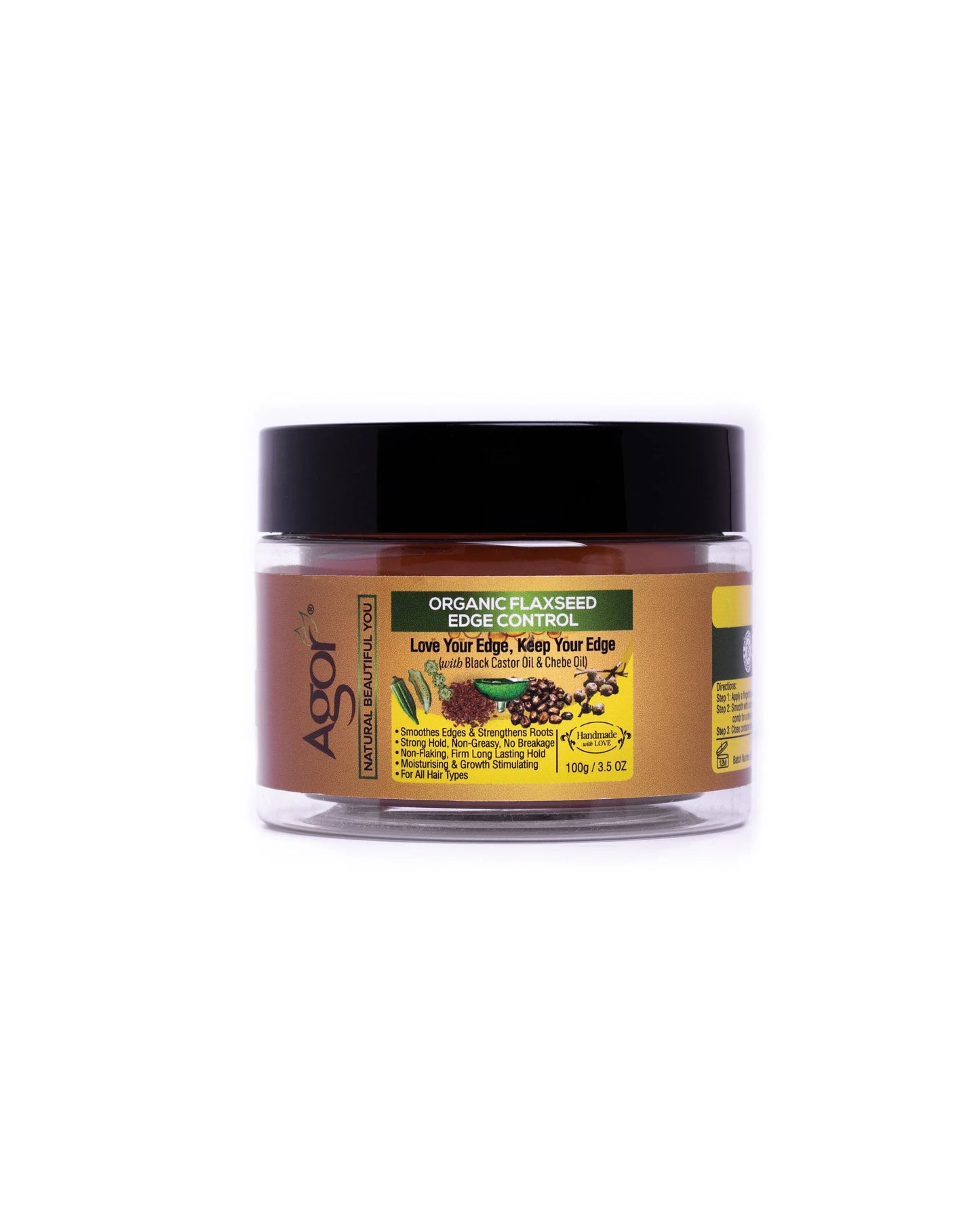 Agor Organic Flaxseed Edge Control - 3.5oz