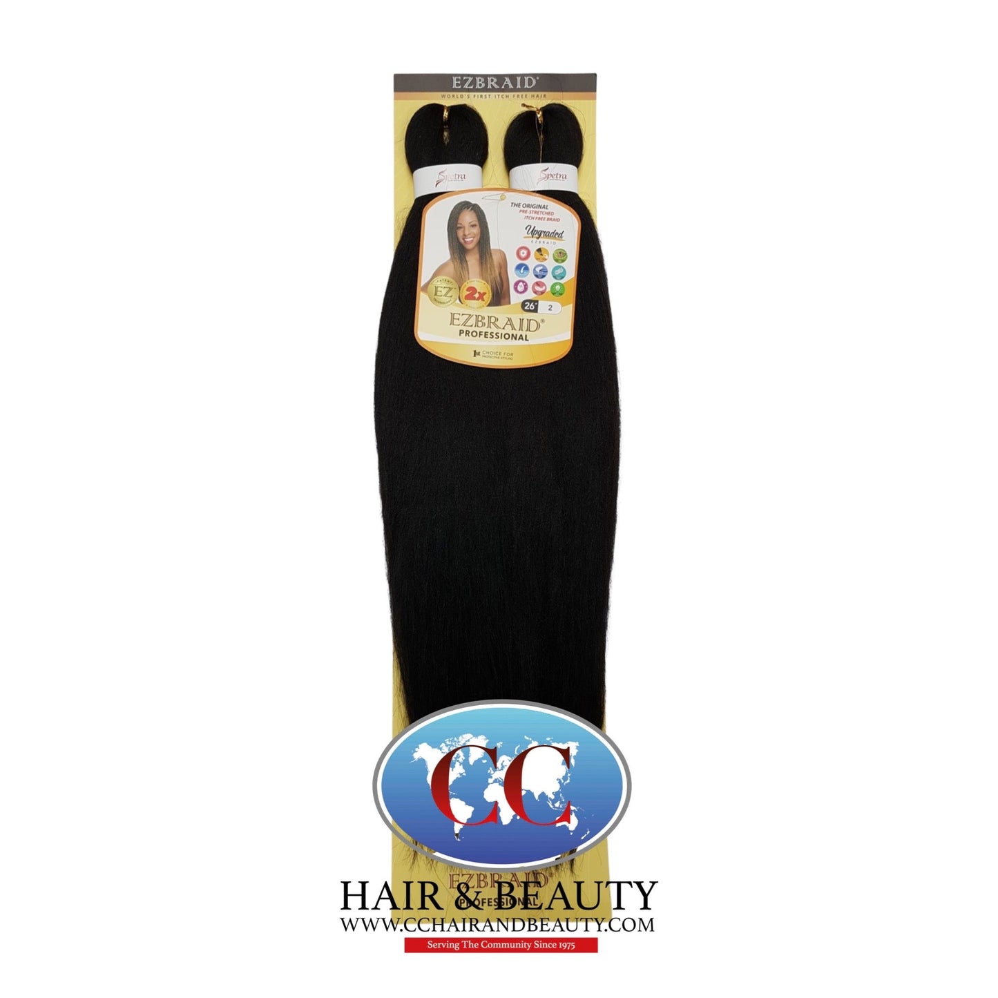 Spetra Ez Braid Pre-Stretched Braiding Hair - 26" x 2 Bundles