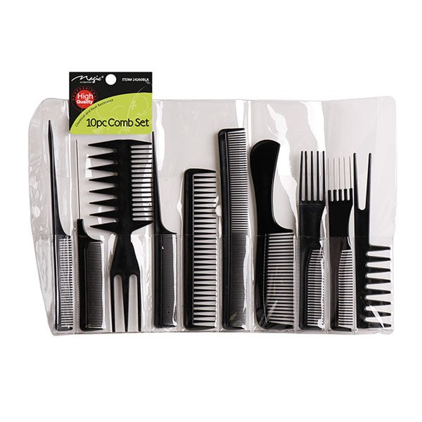 Magic Collection 10pc Comb Set - Item #24260BLA