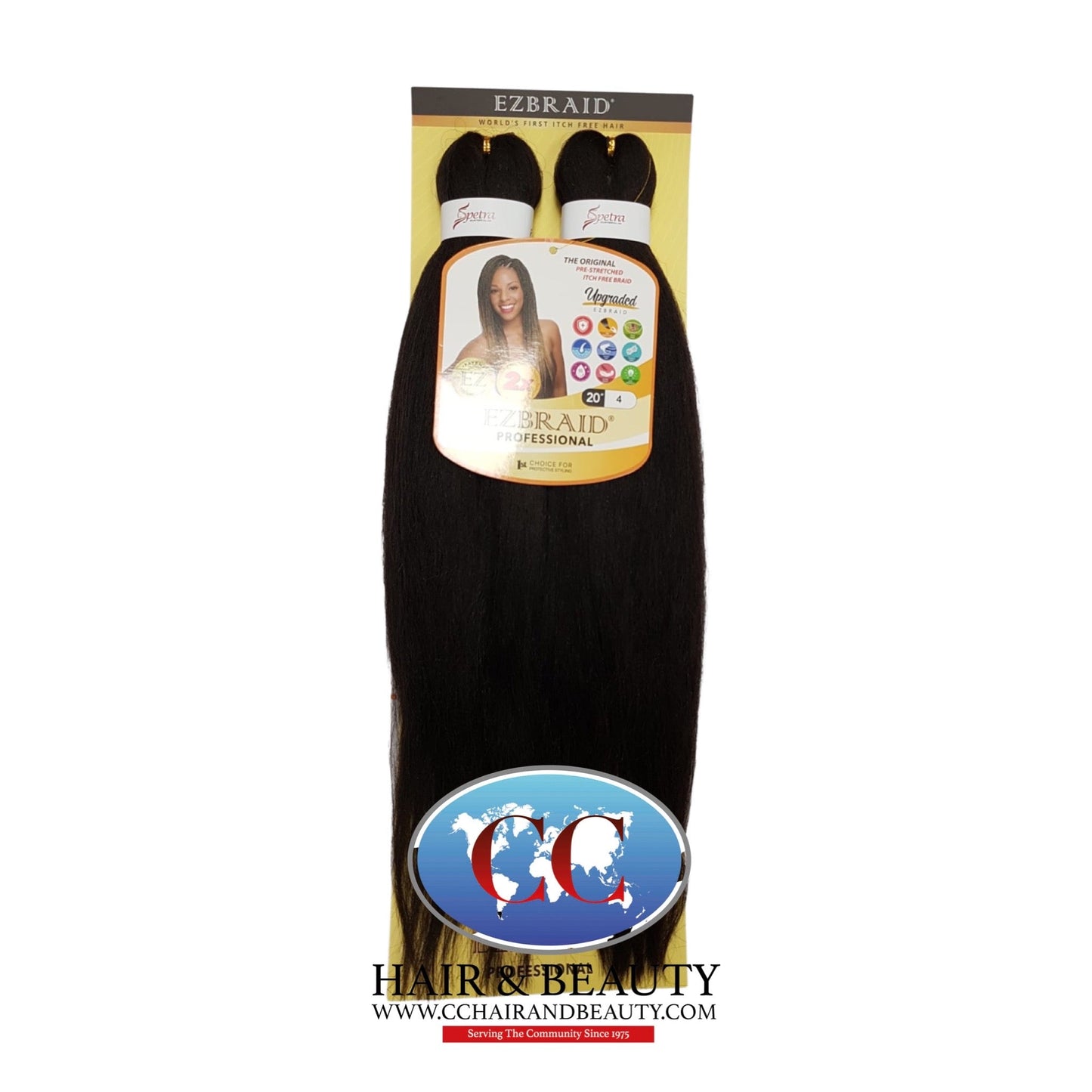 Spetra EZ Braid Pre-Stretched Braiding Hair - 20" x 2 Bundles