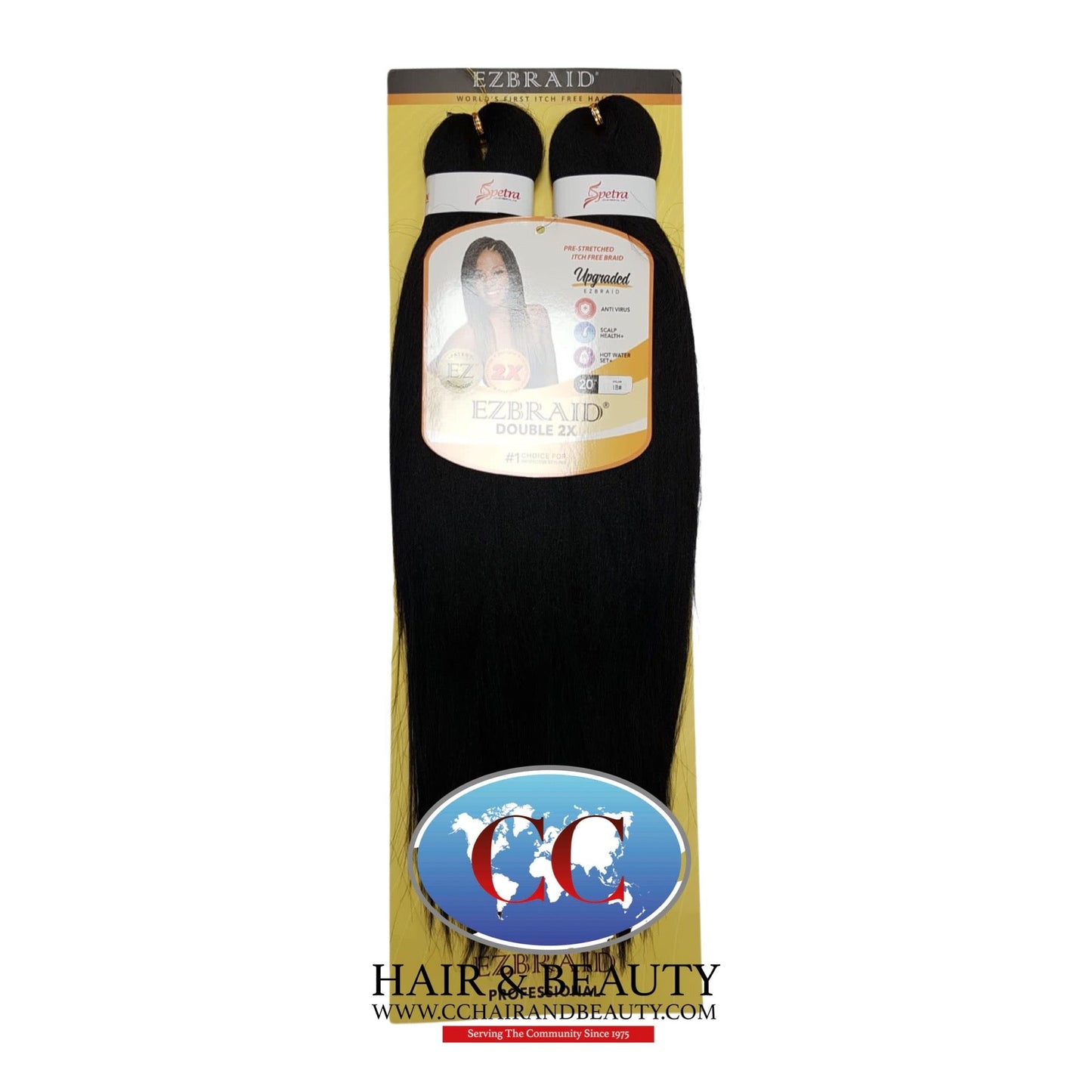 Spetra EZ Braid Pre-Stretched Braiding Hair - 20" x 2 Bundles
