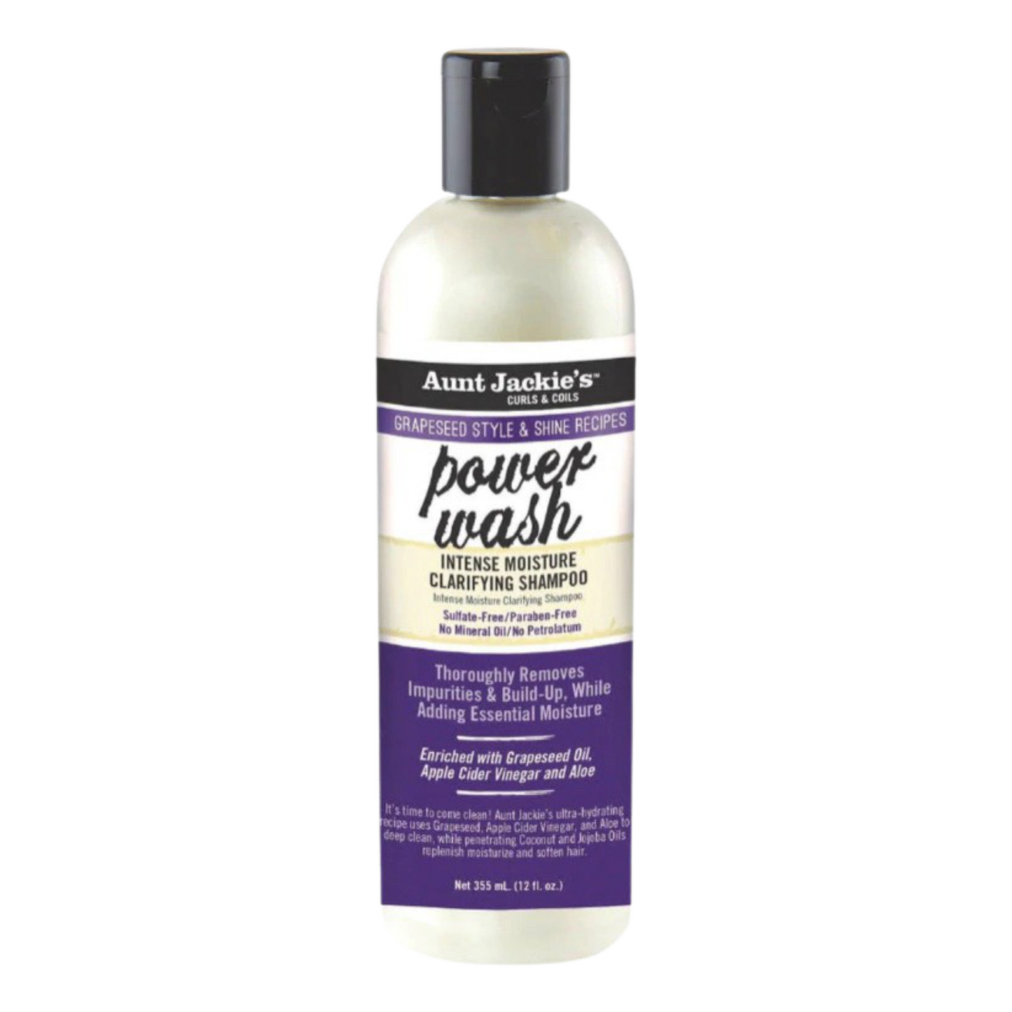 Aunt Jackies Grapeseed Moisture Clarifying Shampoo 12 - Oz