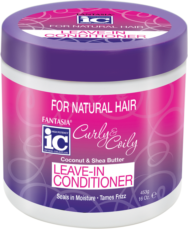 Fantasia IC Curly & Coily Coconut & Shea Butter Leave In Conditioner - 16 Oz