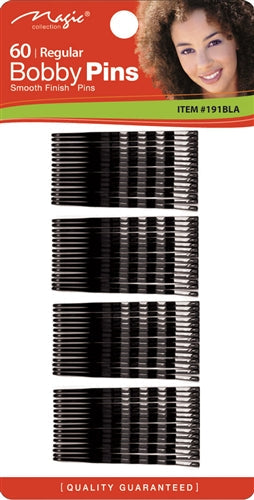 Magic Collection Bobby Pin Regular Size Black #191BLA