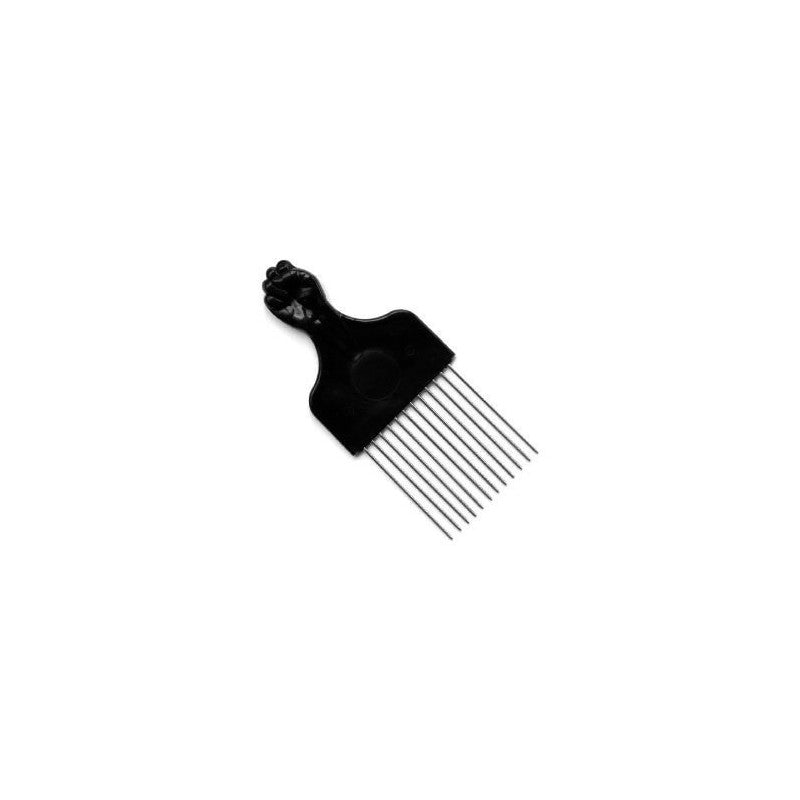 Peigne Afro Dents Metal Spécial Volume - COURT - Poing