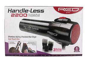 Red By Kiss Handle Less 2200 Ceramic Tourmaline Hair Dryer