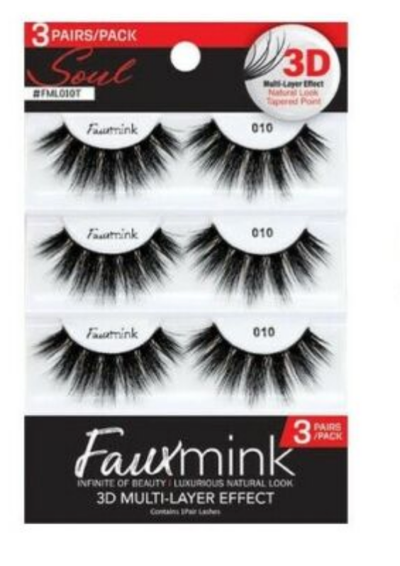 Response Soul Faux Mink 3D Multi-Layer Effect 3 Pack Lashes