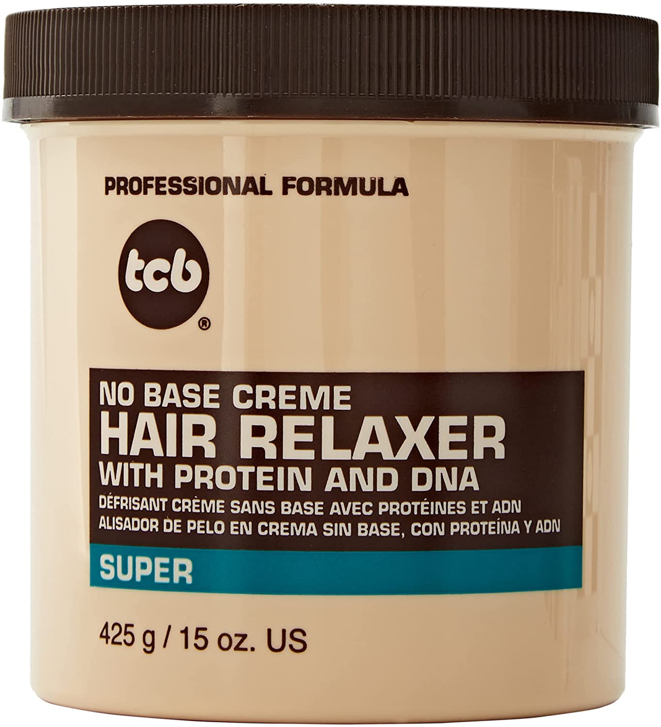 Tcb No Base Creme Hair Relaxer Jar Super 425 G