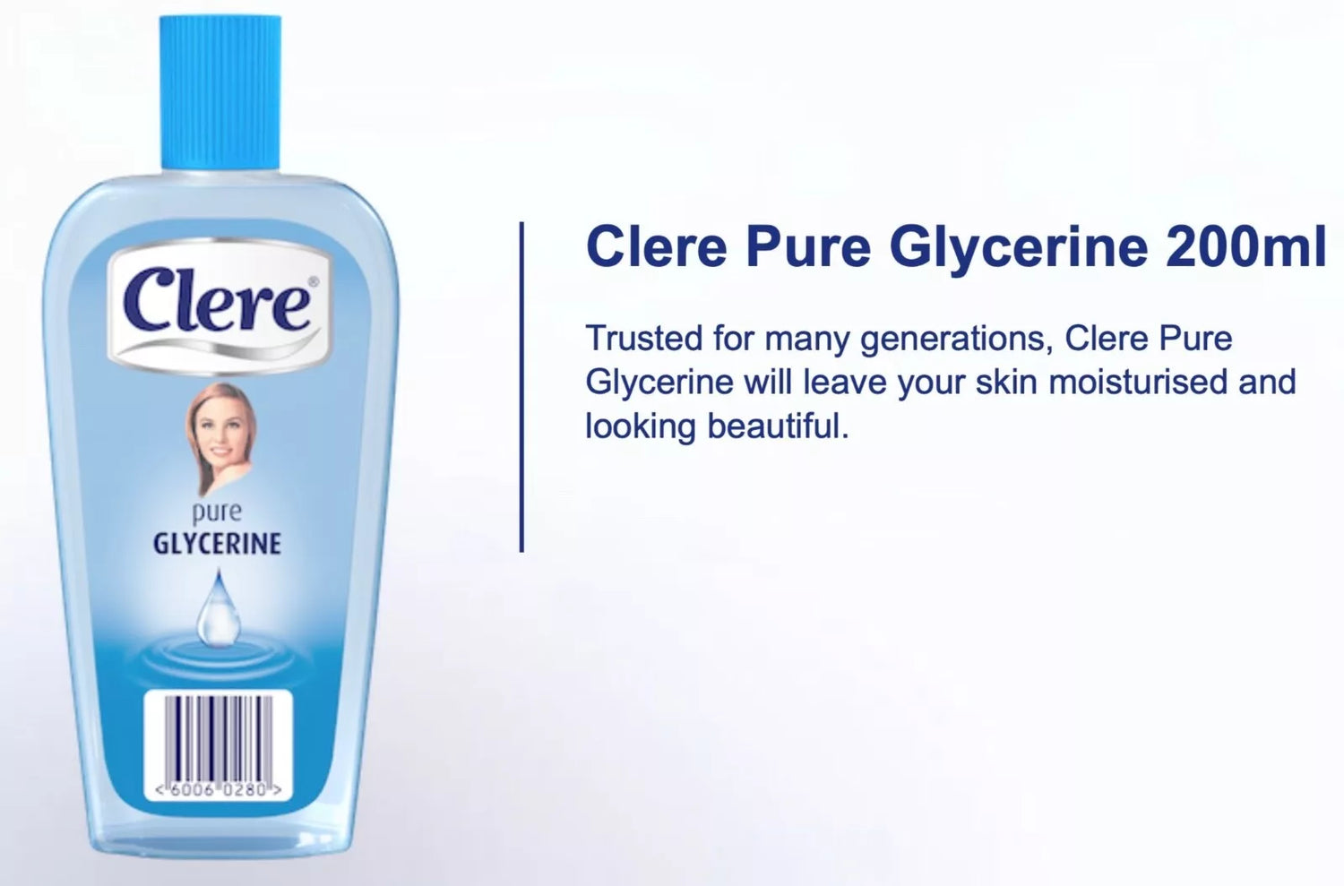 Clere Pure Glycerine 200ml - product detail | CC Hair & Beauty