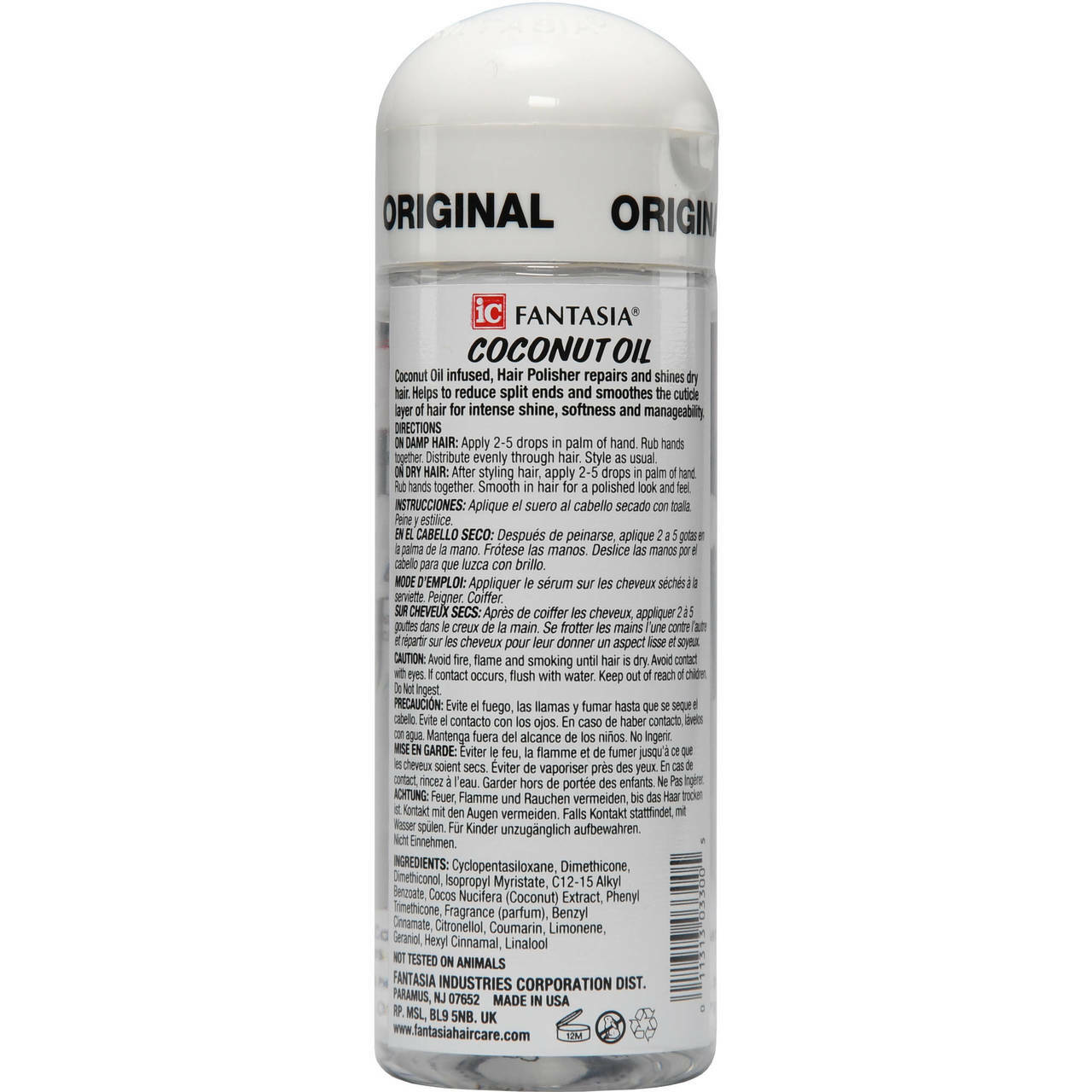 Fantasia Ic Hair Polisher Coconut Oil - 6 Oz - product detail | CC Hair & Beauty
