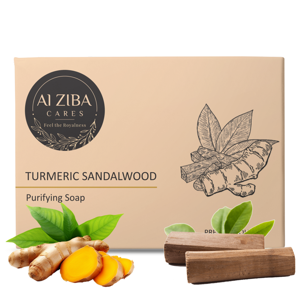 Alziba Cares Turmeric Sandalwood Soap 100g | Shop at CC Hair & Beauty UK