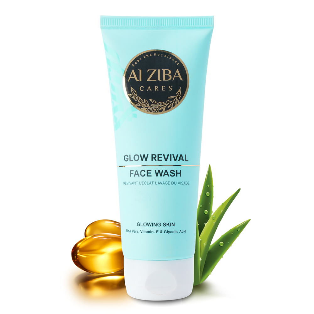 Alziba Cares Glow Revival Face wash 100ml | Shop at CC Hair & Beauty UK