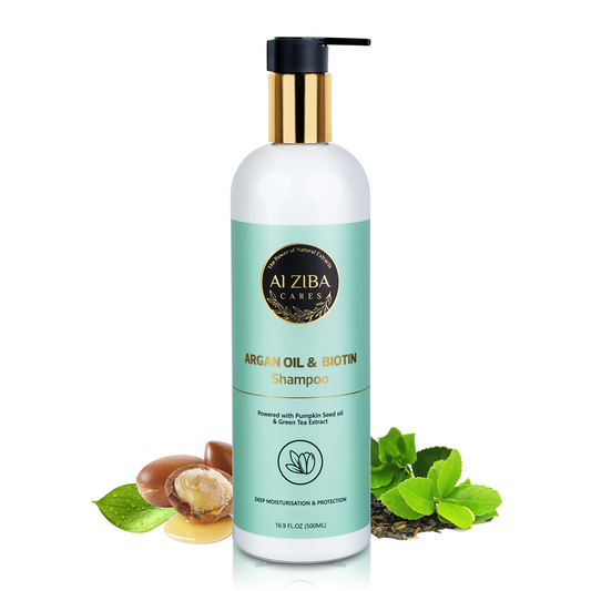 Alziba Cares Argan Oil and Biotin Shampoo 500ml
