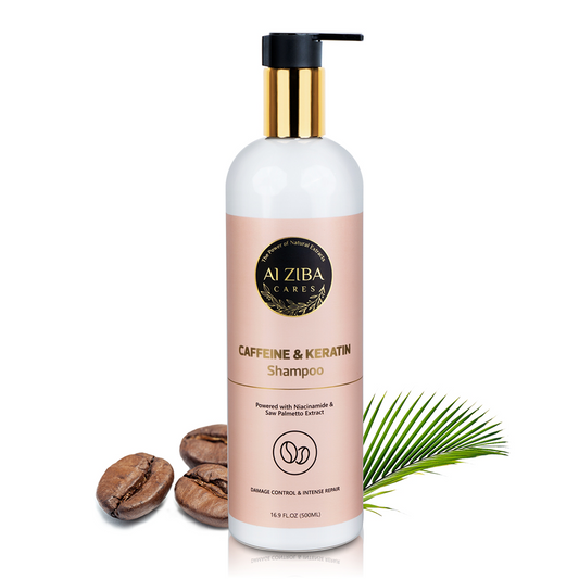 Alziba Cares Caffeine and Keratin Shampoo 500ml