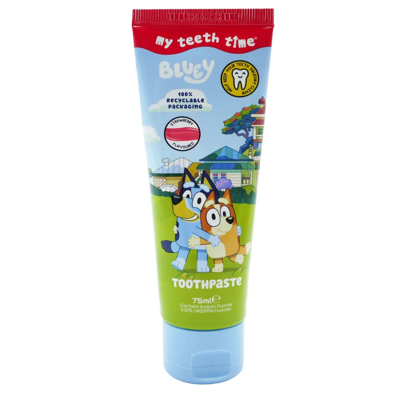 Kids Bluey Toothpaste Fluoride Protection Strawberry Flavor 75ml | Shop at CC Hair & Beauty UK