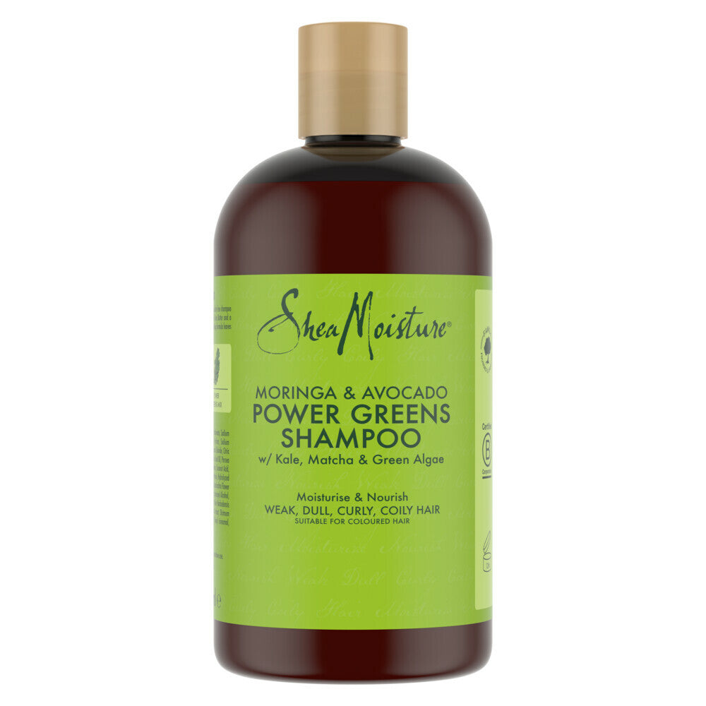 Shea Moisture Shampoo Power Greens 384ml - available online | CC Hair & Beauty UK