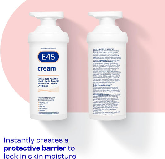 E45 Cream For Dry Skin  500ml - available online | CC Hair & Beauty UK