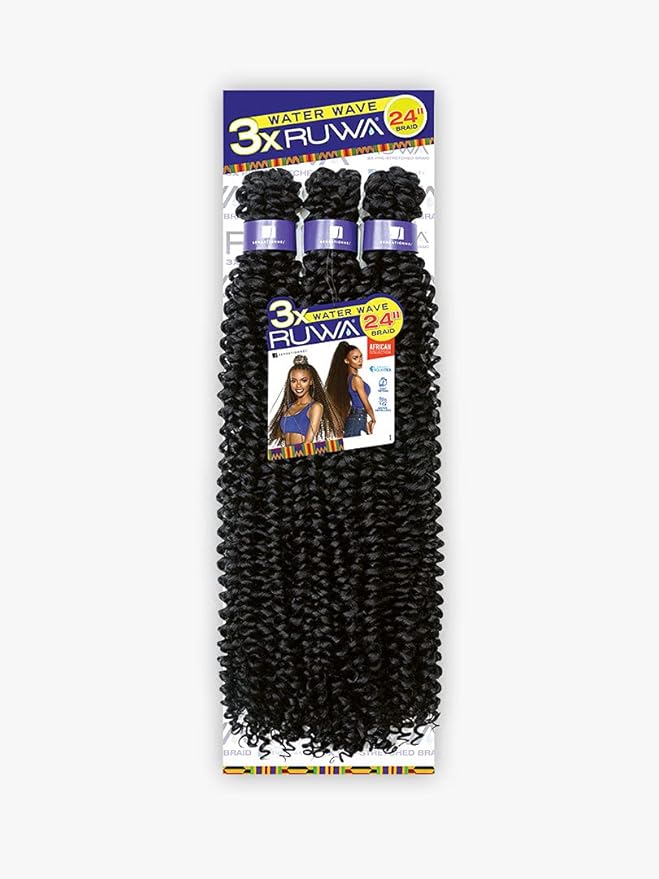 Sensationnel Braid Aquatex Fast Draying 3x Ruwa Water Wave 18"24" - view 2
