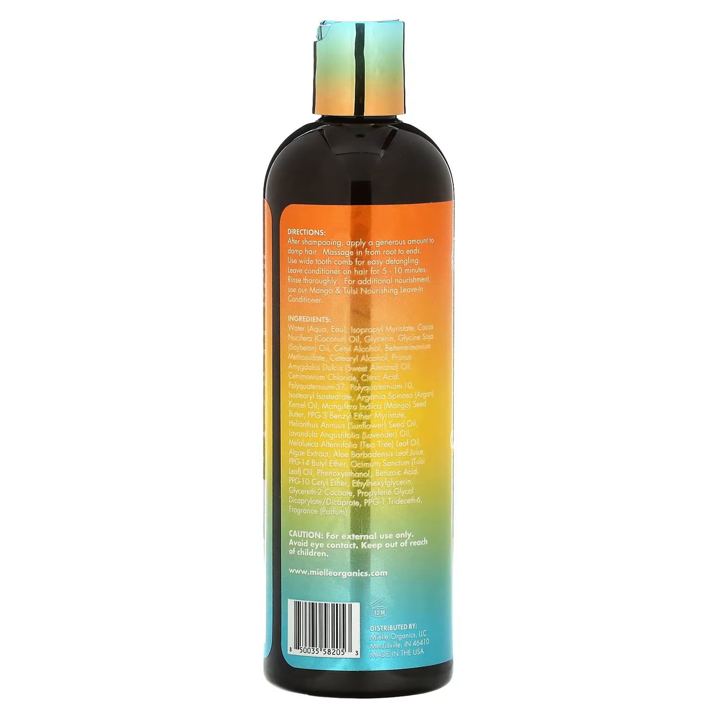Mielle Organics Mango & Tulsi Botanical Blend Nourishing Conditioner 355ml - product detail | CC Hair & Beauty