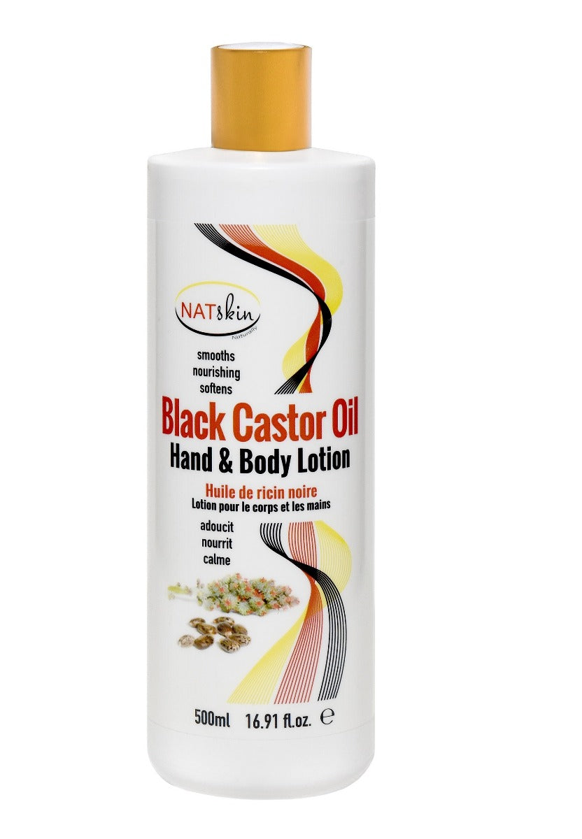 Haz Natskin Black Castor Oil Hand & Body Lotion 500Ml | Shop at CC Hair & Beauty UK