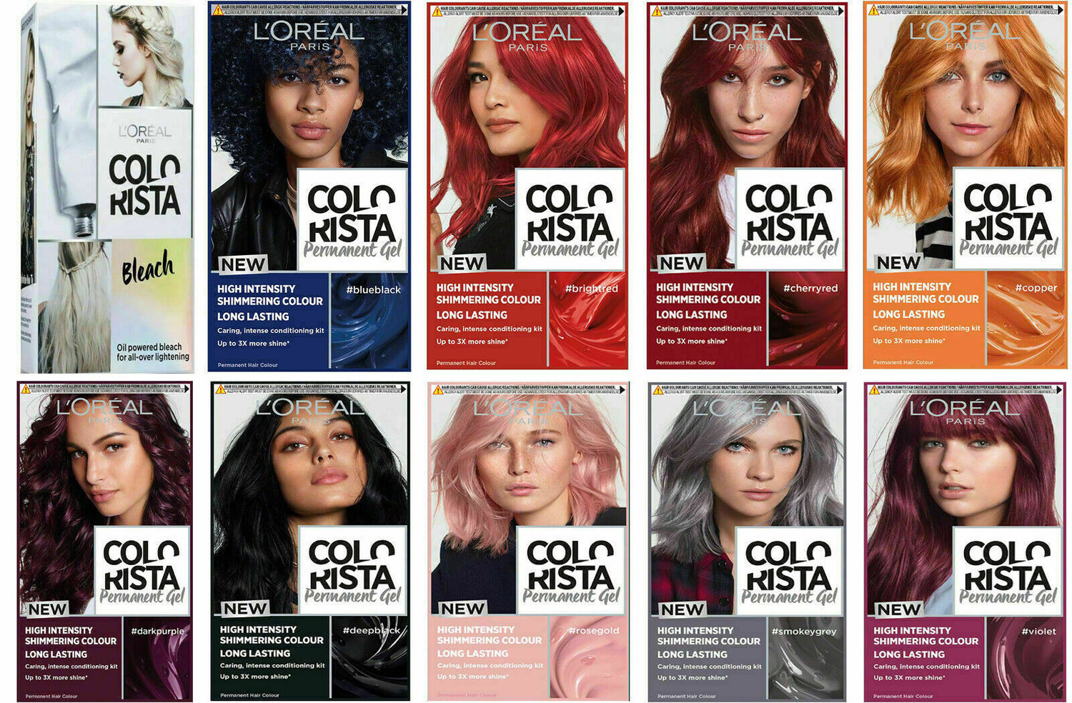 LOreal Paris Colorista Hair Colour Long-Lasting Permanent Gel Hair Dye