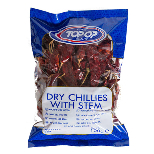 Top Op Chillies Whole With Stem 100g