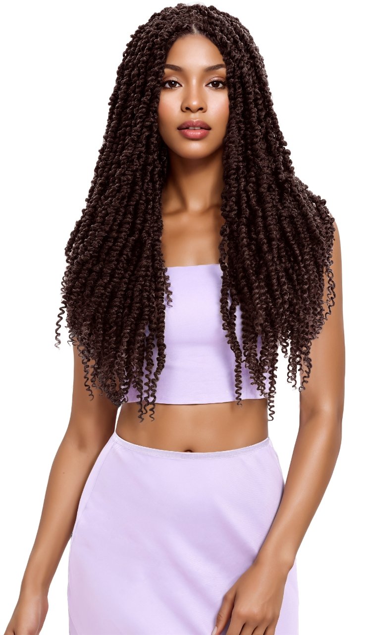 Sleek Noble Gold Synthetic 3X Springy Poppin Twist Braid 16"20" | CC Hair & Beauty UK
