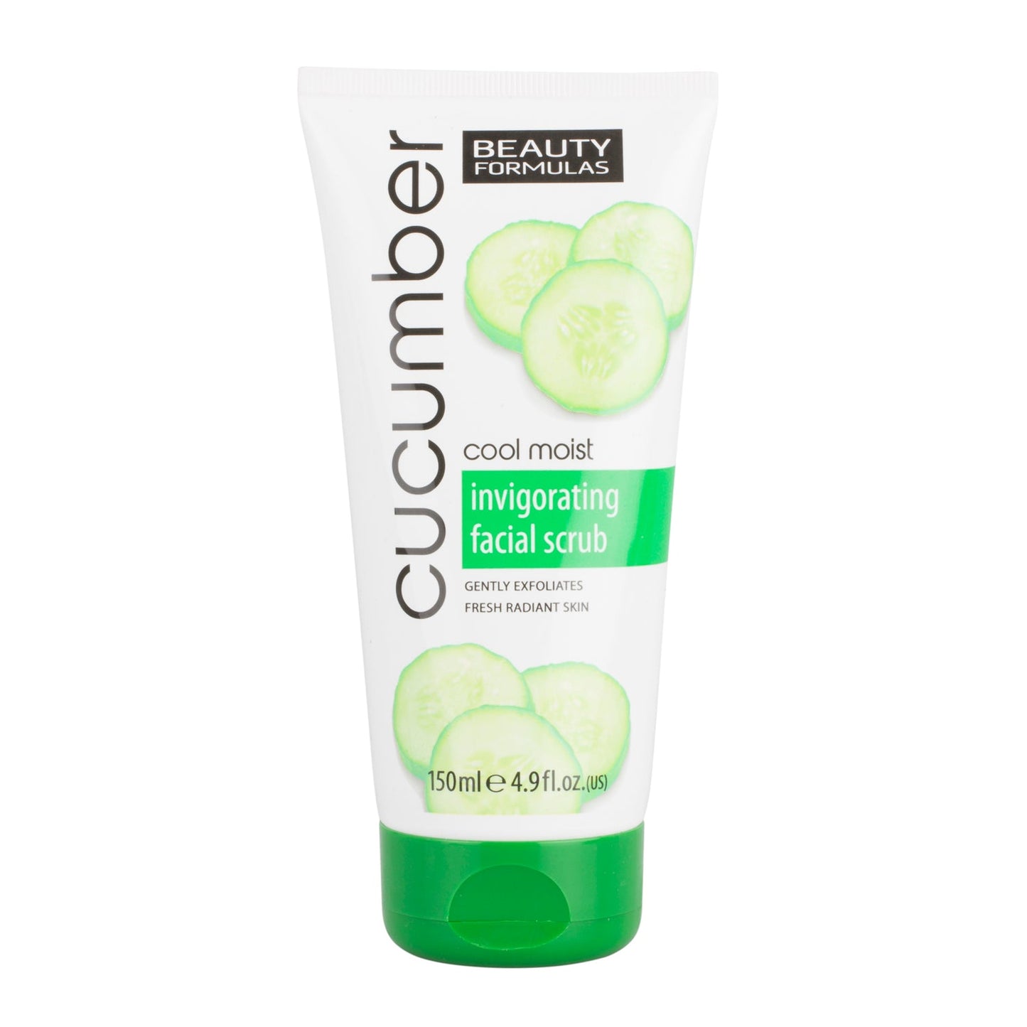 Beauty Formulas Cucumber Invigorating Facial Scrub - 150Ml | Shop at CC Hair & Beauty UK