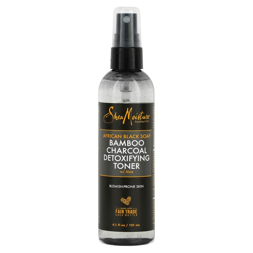 Shea Moisture African Black Soap Bamboo Charcoal Detoxifying Toner 4.5OZ | Shop at CC Hair & Beauty UK