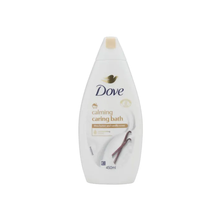 Dove Calming Caring Bath Shea Butter And Vanilla Scent 450ml | Shop at CC Hair & Beauty UK