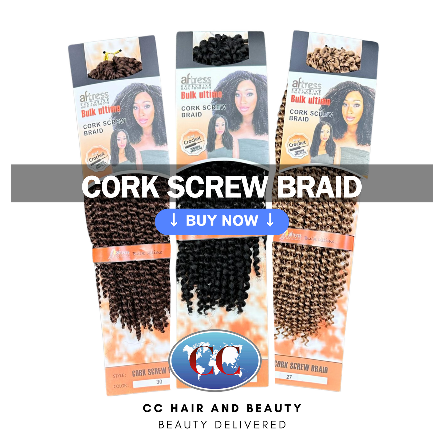 Aftress Bulk Ultimo Cork Screw Braid