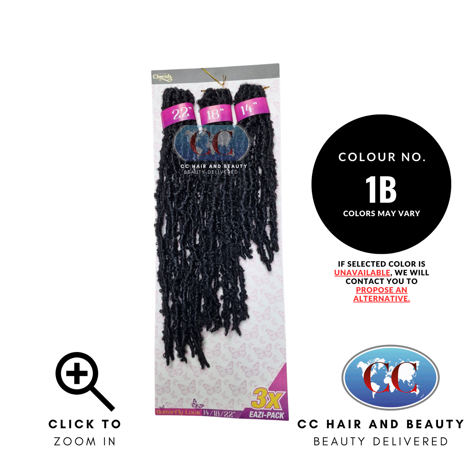 Cherish Butterfly Locs 3X Eazi Pack 14''/18''/22'' | CC Hair & Beauty UK