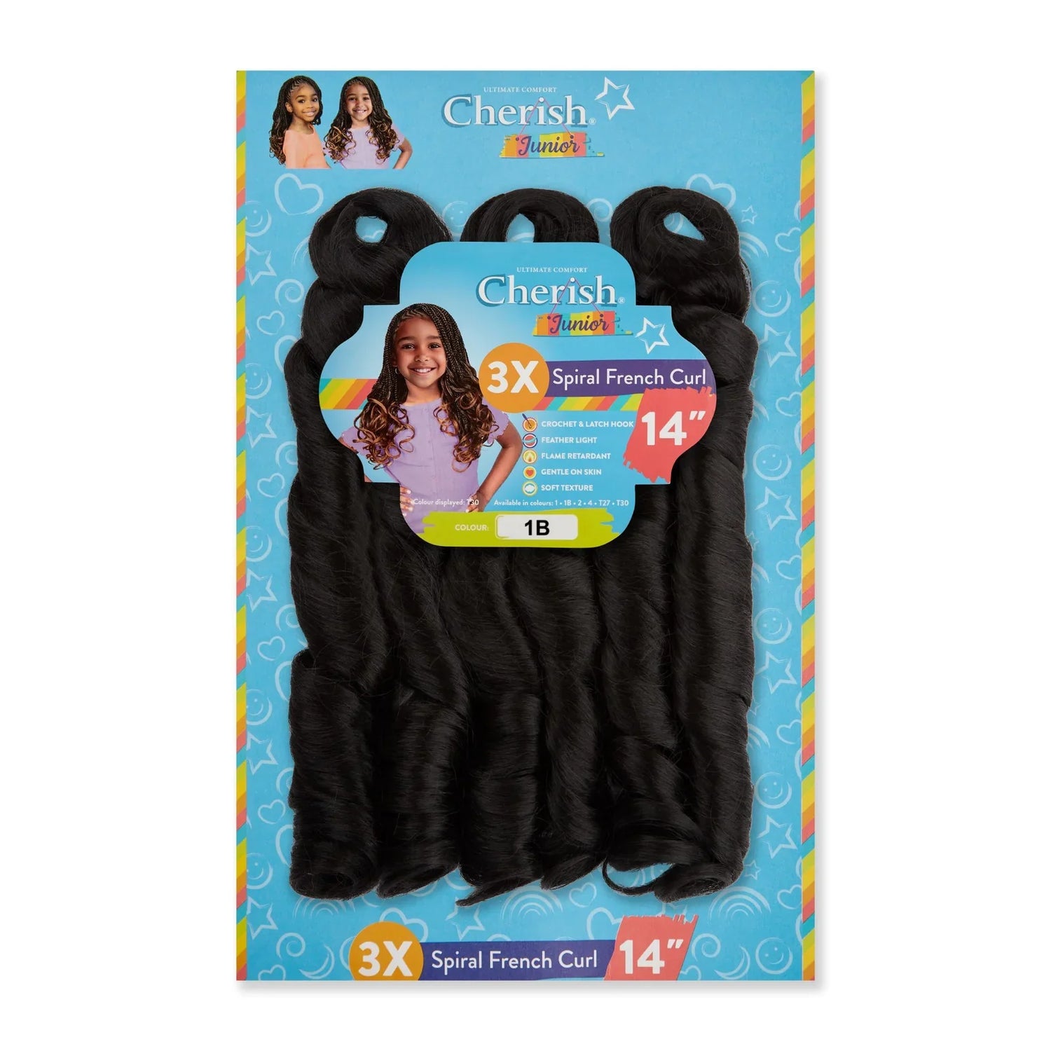 Cherish Junior Kids 3x Spirel French Curl 14" - view 2