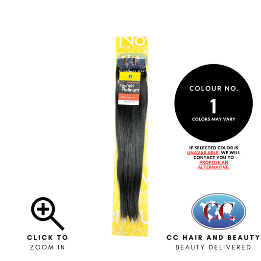 Sensationnel Premium Now 100% Human Hair New Yaki Platinum Weave Extensions - view 2