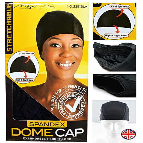 Magic Collection Spandex Dome Cap White - No.2251WHI | Shop at CC Hair & Beauty UK