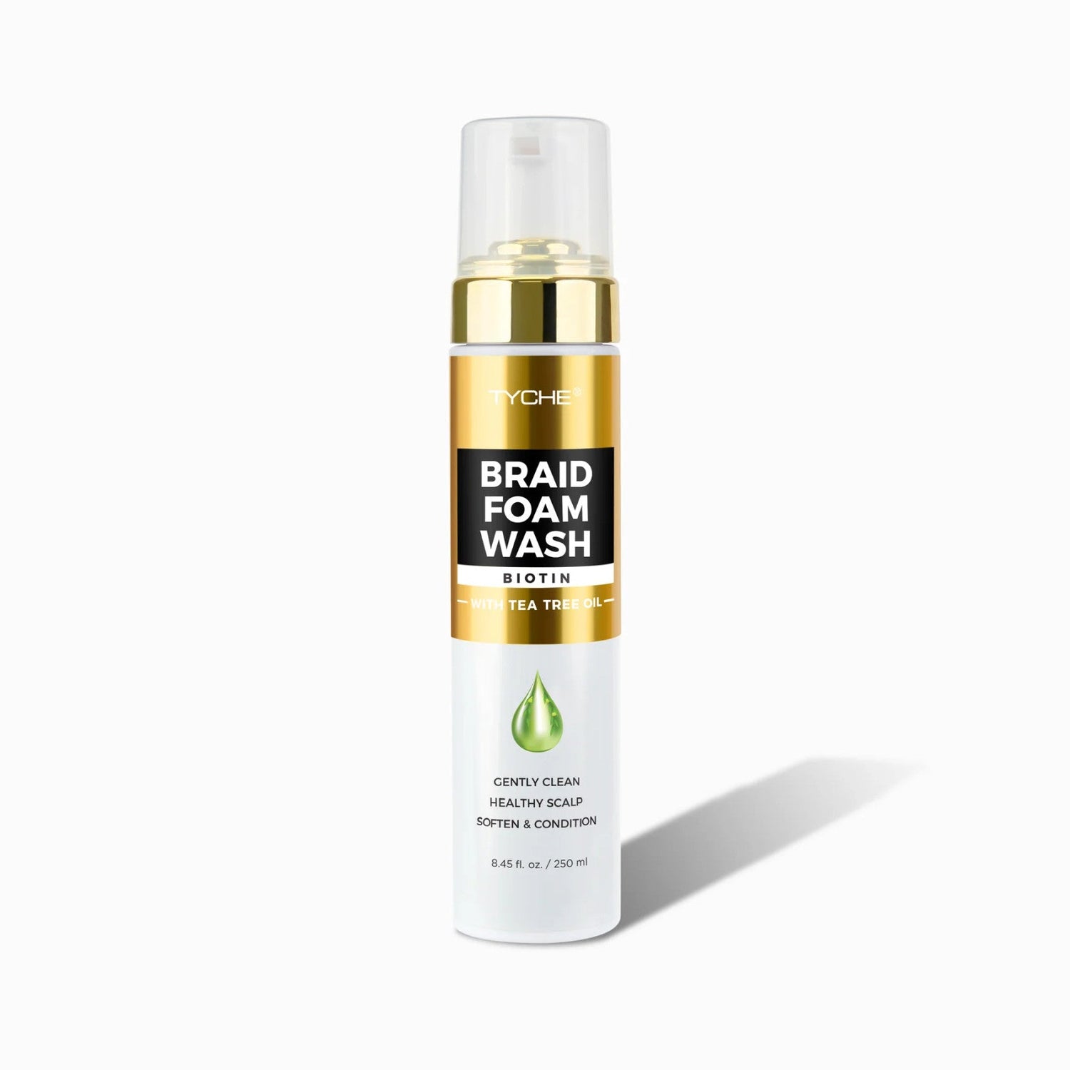 TYCHE Braid Foam Wash with Biotin & Tea Tree Oil 8.45oz