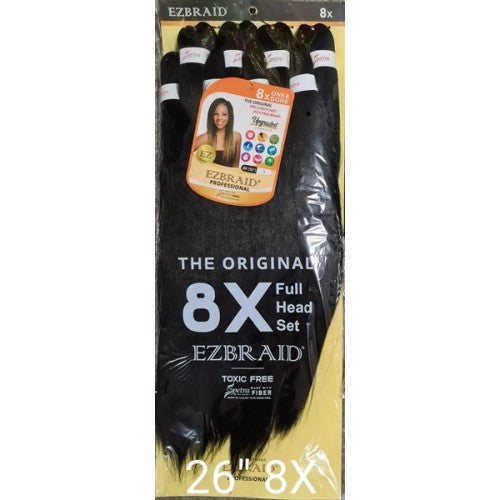 Spetra Ez Braid Pre-Stretched Braiding Hair - 26" x 8 Bundles - view 2