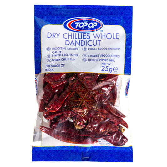 Topop Dry Chillies Dundicut 25g
