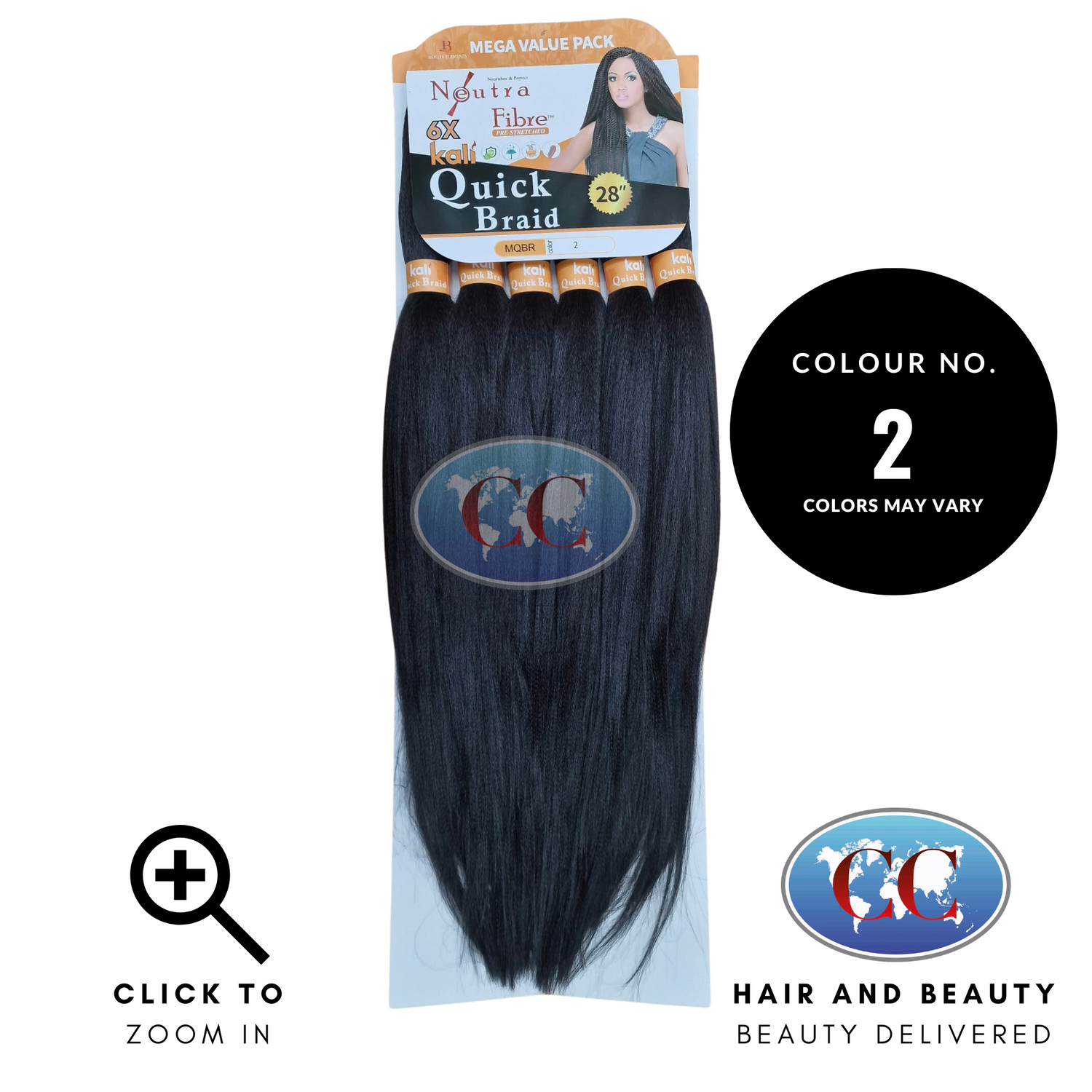 Kali Quick Braid Pre Strected Value Pack - 6 x 28” | CC Hair & Beauty UK