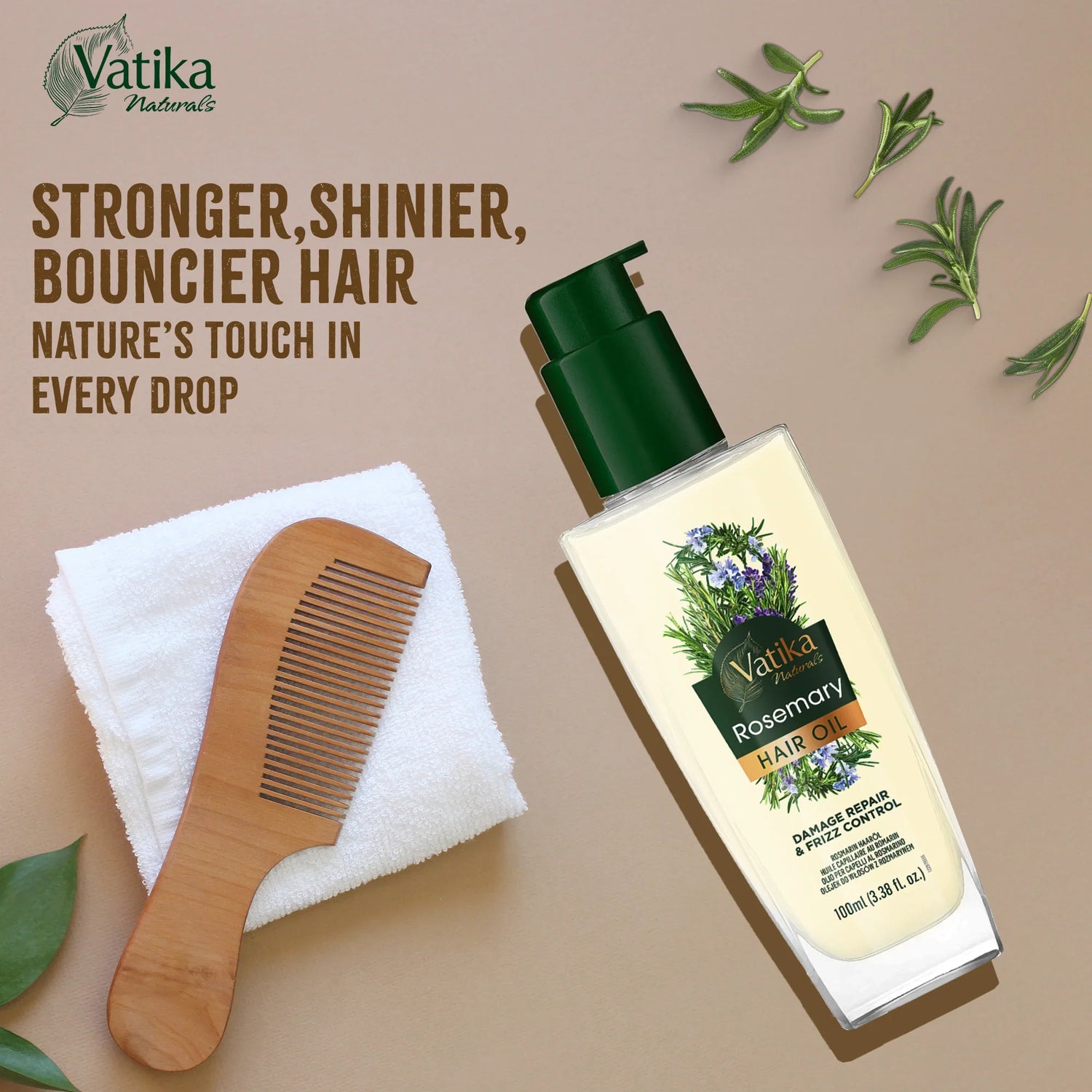 Vatika Natural Rosemary Hair Oil- 100 ML | CC Hair & Beauty UK