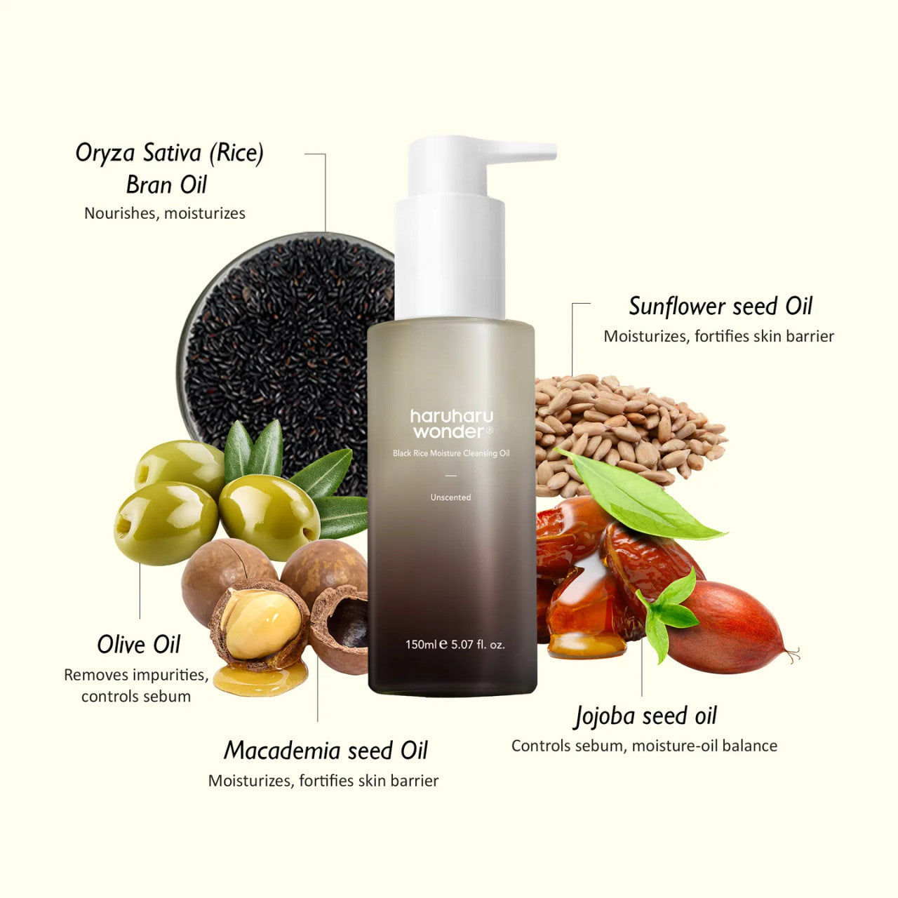 Haruharu Wonder Black Rice Moisture Deep Cleansing Oil 150ml | CC Hair & Beauty UK