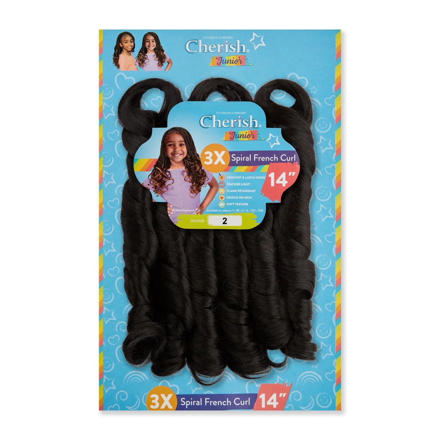 Cherish Junior Kids 3x Spirel French Curl 14" - view 3